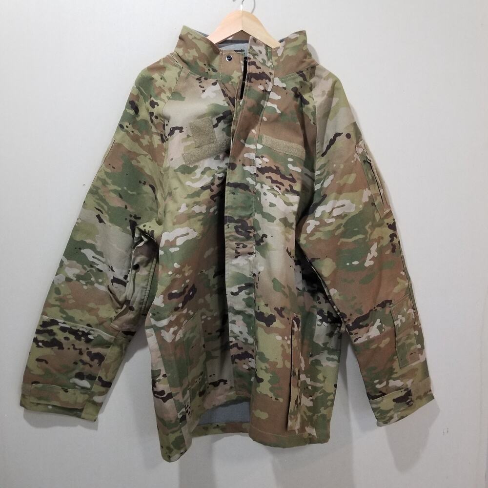 USGI FREE EWOL Parka Mens Large Long OCP Scorpion FR Waterproof Military